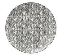 Lot de 6 Assiettes Plates ""Bohemia Etnic"" 26cm Noir