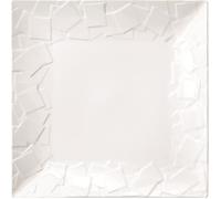 Lot de 6 Assiettes Plates carrées Mozaïk - 22 x 22 cm