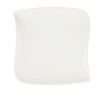 Secret de Gourmet - Lot de 6 assiette plate carrée vague 26x26cm