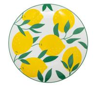 Lot de 6 Assiettes Plates ""Citrons"" 26cm Multicolore