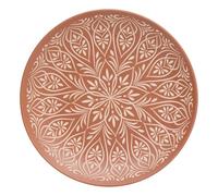 Atmosphera - Lot de 6 assiette plate ines d27cm terracotta