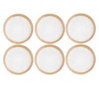 Lot de 6 assiettes plates en grès beige D27.5 Björn