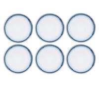 Lot de 6 assiettes plates en grès bleu D27.5 Björn