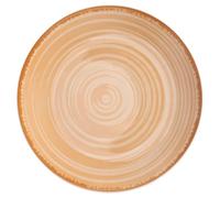 Lot de 6 assiettes plates en porcelaine, Baita Chocolate