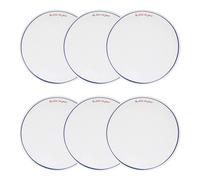 Lot de 6 assiettes plates Fra ronde D.27cm bleu - Atmosphera Créateur d'intérieur