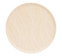 Lot de 6 Assiettes Plates "Gina" 28cm Crème