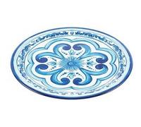 Lot de 6 assiettes plates GUZZINI en mélamine bleu 27,5 cm Bleu