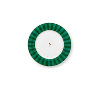 Lot de 6 Assiettes plates Love Birds Stripes Emeraude/Vert - 26,5cm Pip Studio