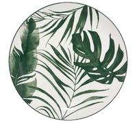 Lot de 6 Assiettes Plates ""Palme"" 26cm Vert