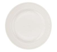 Lot de 6 Assiettes Plates ""Perle"" 27cm Blanc