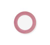 Lot de 6 Assiettes plates Royal Stripes Rose - 26,5cm Pip Studio