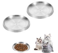 Lot de 6 assiettes pour chat, gamelles pour chat, gamelles plates pour chat, gamelle pour chat, gamelle pour chat, matériau 304, gamelle pour chat, gamelle pour chat sensible aux moustaches