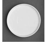Lot de 6 assiettes rondes plates (Ø)150 mm blanches