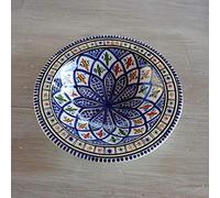 Lot de 6 assiettes Tebsi Bakir bleu - D 23 cm
