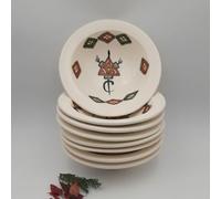 Lot de 6 assiettes Tebsi Sahel beige - D 23 cm