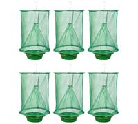 Lot de 6 attrape-mouches d'extérieur - Éliminateur d'odeurs | Sac activé par l'eau pour réduire les invasions de patio, boîtier en maille rechargeable avec parfum pour les jardins, pochette écologique