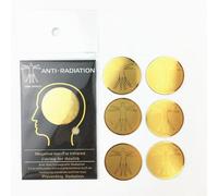 Lot de 6 autocollants de protection contre les radiations pour téléphone portable - Neutraliseur des rayonnements - Bloqueurs de rayonnements électromagnétiques - Protection contre les radiations -