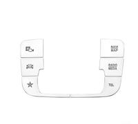 Lot de 6 autocollants décoratifs en plastique pour Mercedes EQB EQA A B CLA GLE GLS pour console centrale, média, bouton de souris, accessoires d'intérieur de voiture pour modèle W177 W247 C118 W167