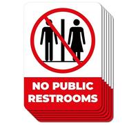 Lot de 6 autocollants en vinyle double face pour portes et fenêtres - Imperméables, résistants aux UV et réfléchissants - 8,9 x 6,3 cm Clever Signs