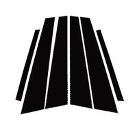 Lot De 6 Autocollants Noirs Brillants Pour Montants De Portière Et De Fenêtre De Voiture Pour Mercedes Pour Benz Classe C W203 2001-2007