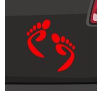 Lot de 6 autocollants pour empreintes de pieds - 21 couleurs - Pour la course à pied