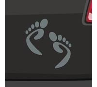 Lot de 6 autocollants pour empreintes de pieds - 21 couleurs - Pour la course à pied