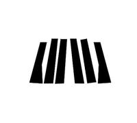 Lot De 6 Autocollants Pour Montants De Porte Et Fenêtres De Voiture Pour Peugeot 4008 3008GT 3008 GT 2017 2018 2019 2020 2021 2022 2023 Joint Porte Voiture(Black)