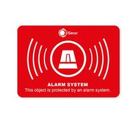 Lot de 6 autocollants système d'alarme autocollant extérieur 5 cm I hin_241 I Remarque sur système d'alarme sécurisée I Maison Voiture Camion Machines de construction I en anglais
