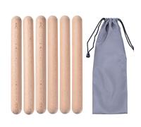 Lot de 6 b tons de rythme Lummi pour enfants, avec sac de transport, 20 cm de long