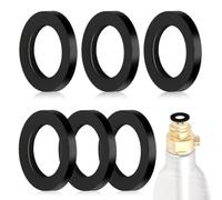 Lot de 6 bagues d'étanchéité de rechange, conçues pour une étanchéité efficace dans les bouteilles cylindriques C02, s'adapte aux dimensions de 10 mm x 19 mm