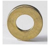 Lot de 6 bagues paumelles laiton pour meuble HETTICH, L.3 x Diam.14 mm Laiton G