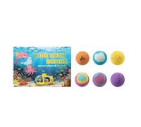 Lot de 6 bains moussants - Avec boule parfumée - Pour femmes, mères, hommes, grands-mères, filles, adolescents, famille, maison, voyages