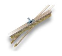 Lot de 6 balais à Four Tampico 60 cm | avec Manche Bois 2,6 m | Fibre Tampico Naturelle | Sortie 65 mm | Idéal Four à Bois, Pizzeria et Boulangerie | Haute température | Kibros VC212968Mx6