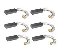 Lot de 6 balais de carbone 30 x 11 x 6 mm pour moteur électrique - Pièces de rechange compatibles avec outils électriques et perceuses