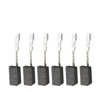 Lot de 6 balais de carbone 5 x 10 x 16 mm pour meuleuses d'angle WQ Series et perceuses électriques - Brosse de rechange pour l'entretien du moteur