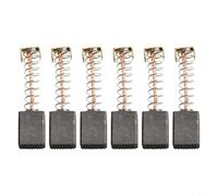 Lot de 6 balais de charbon de 6 x 10 x 14 mm compatibles avec marteau rotatif Parkside PBH 1500 A1, pièces de rechange pour moteur pour réparation et entretien, métal