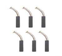 Lot de 6 balais de charbon de rechange pour perceuse électrique 30 mm x 11 x 6 mm avec siège à ressort en laiton et ressorts en bronze phosphoreux