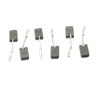 Lot de 6 balais de charbon E64 pour meuleuse d'angle Bosch GWS12-125S GWS12-150SE, 6 x 10 x 17 mm, pièces de rechange auto-stop avec ressort