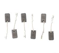 Lot de 6 balais de charbon pour meuleuse d'angle 1200 W GWS12-125S/GWS12-150S E64 auto-stop 6 x 10 x 17 mm avec fil et ressort de brosse compatible avec Bosch