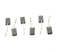 Lot de 6 balais de charbon pour meuleuse d'angle 1200 W GWS12-125S/GWS12-150SE64 auto-stop, 6 x 10 x 17 mm