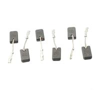Lot de 6 balais de charbon pour moteur 6 x 10 x 17 mm avec fil à ressort