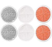Lot de 6 balais de Rechange pour éponge Bissell Spinwave 2039A 2124 (Inclus 2 Coussinets Souples + 2 tampons de Nettoyage + 2