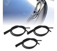 Lot de 6 balais d'essuie-glace de rechange universels en caoutchouc - 800 mm x 6 mm - Compatible avec Volkswagen, BYD, Buick, Chevrolet, Nissan, (2 pièces/noir)