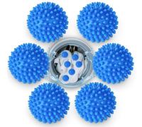 Lot de 6 Balles Boule de Lavage, GIBOHOM Boules de Séchage Sèche-linge, Machine à Laver, Balle de lavage Machine a Laver Réutilisable Pour le Nettoyage du Linge Domestique
