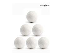 Lot de 6 Balles de Babyfoot en liège Blanc HobbyTech