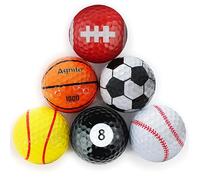Lot de 6 balles de golf amusantes colorées - Cadeaux de golf amusants pour tous les golfeurs, nouveauté pour enfants et papas, accessoires de golf cool pour homme
