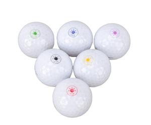 Lot de 6 balles de Golf Qui Brillent dans Le Noir, Haute élasticité, balles de Golf Lumineuses à LED, Longue durée, trajectoire de vol traçable, Balle de Golf pour Hommes et Femmes