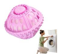 Lot de 6 balles de linge réutilisables sans détergent, adoucissant sans nœuds, pour vêtements | Fournitures de blanchisserie respectueuses de l'environnement pour voyage, camping-car, étudiants