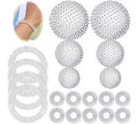 Lot de 6 balles de massage magnétiques + 10 anneaux d'acupression doigts + 4 bracelets de massage, kit Skills Borderline, balle de massage magnétique, Skills, Skills Borderline, balles d'acupression