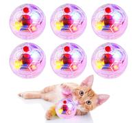 Lot de 6 balles de mouvement de chasse aux fantômes pour chat - Boules de mouvement - Jouet pour chat - Activé par le toucher - Clignotant - Équipement paranormal